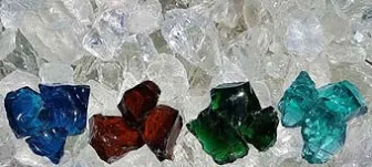 Glasbrocken / Gabionen-Glas / Glassteine