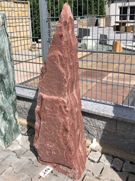 Felsen/Monolith Scandic Stone, rot ca. 135x35x40 cm