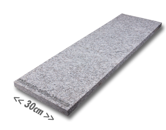 Granitplatten hellgrau für außen 95x30x3 cm