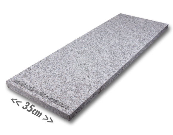 Granitplatten hellgrau für außen 95x35x3 cm