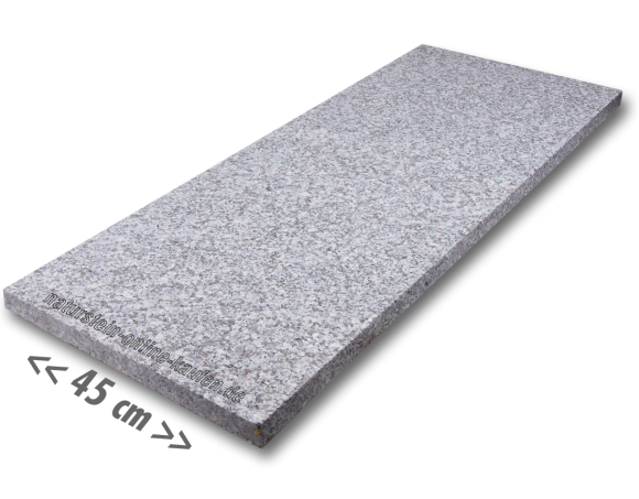 Granitplatten hellgrau für außen 95x45x3 cm