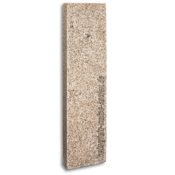 Bordstein Granit gelb G682, geflammt - 100x25x8 cm