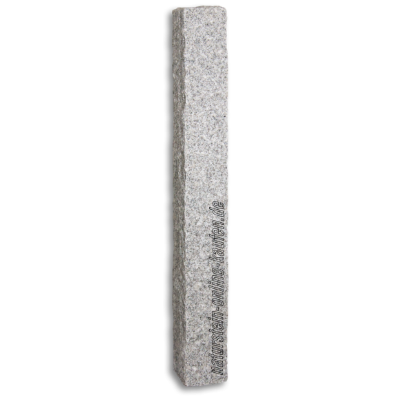 Granitpalisaden hellgrau 100x12x12 cm