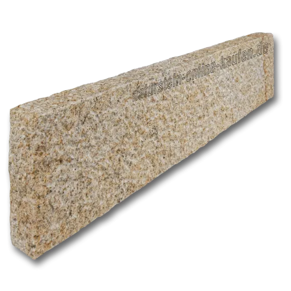 Bordstein Granit gelb G682, gespalten