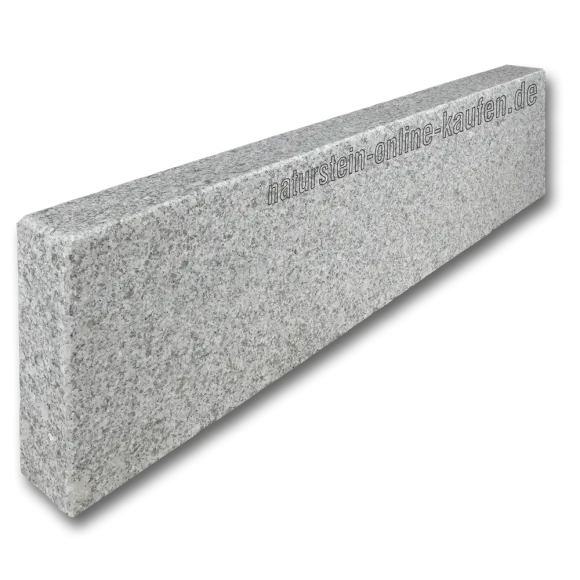 Bordstein Granit hellgrau G603, geflammt