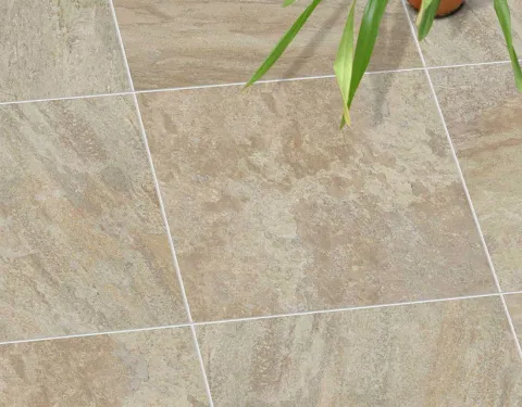 Feinsteinzeug Terrassenplatten ocker-grau - vivo!® BELLA