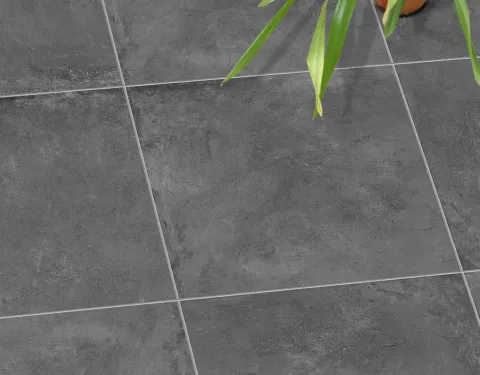 Feinsteinzeug Terrassenplatten Betonoptik, anthrazit - vivo!® LEGATO