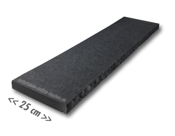 Mauerabdeckplatten Basalt - 100x25x4cm
