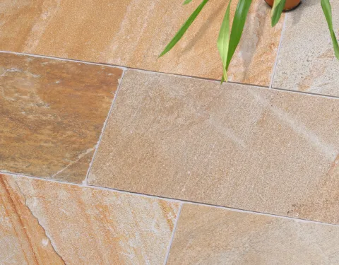 Terrassenplatten Quarzit LIMERICK GOLD