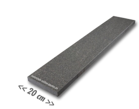 Black Granit Platten als Mauerab...