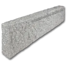Bordstein Granit hellgrau G603, gespalten