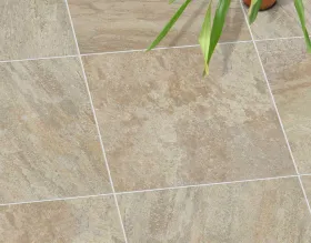 Feinsteinzeug Terrassenplatten ocker-grau - vivo!® BELLA