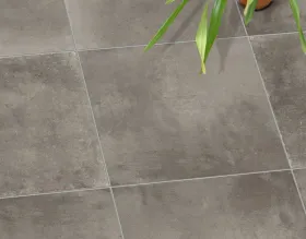 Vivo ROMARO Feinsteinzeug Terrassenplatten in Betonoptik – Grau-Braun