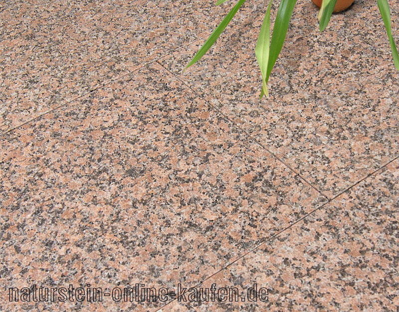 Terrassenplatten Granit rot G562, 60 x 40 x 3 cm